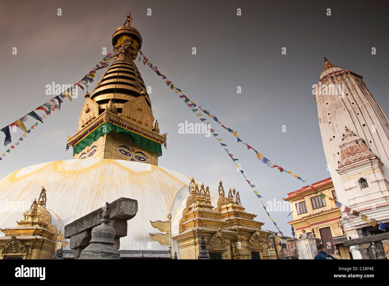 Swayambhunath temple stupa Kathmandu. Nepal Stock Photo - Alamy