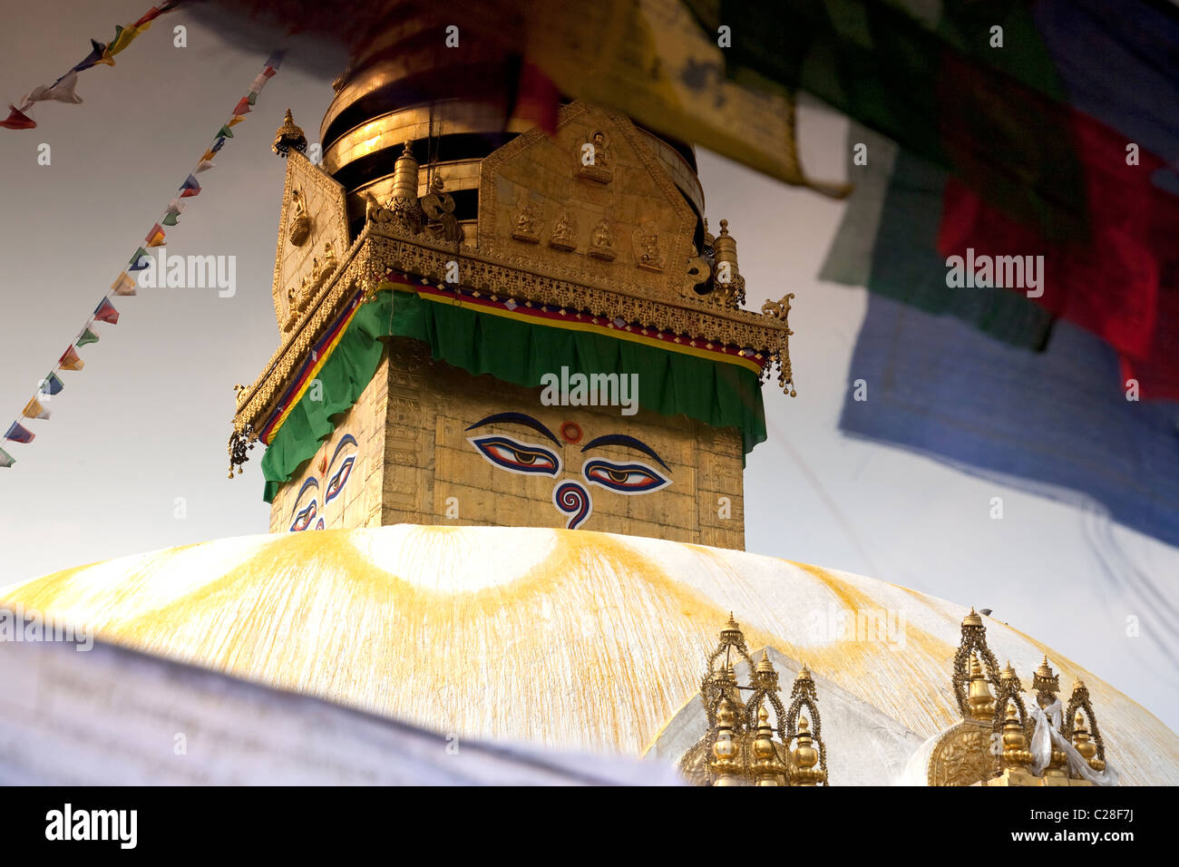 Swayambhunath temple stupa Kathmandu. Nepal Stock Photo - Alamy