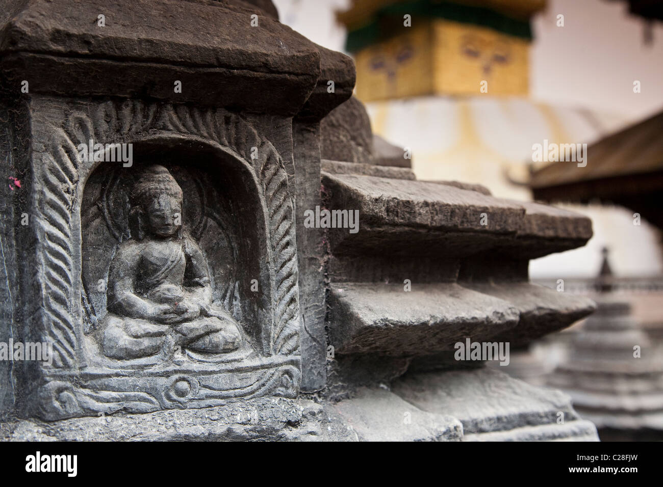 Swayambhunath temple stupa Kathmandu. Nepal Stock Photo - Alamy