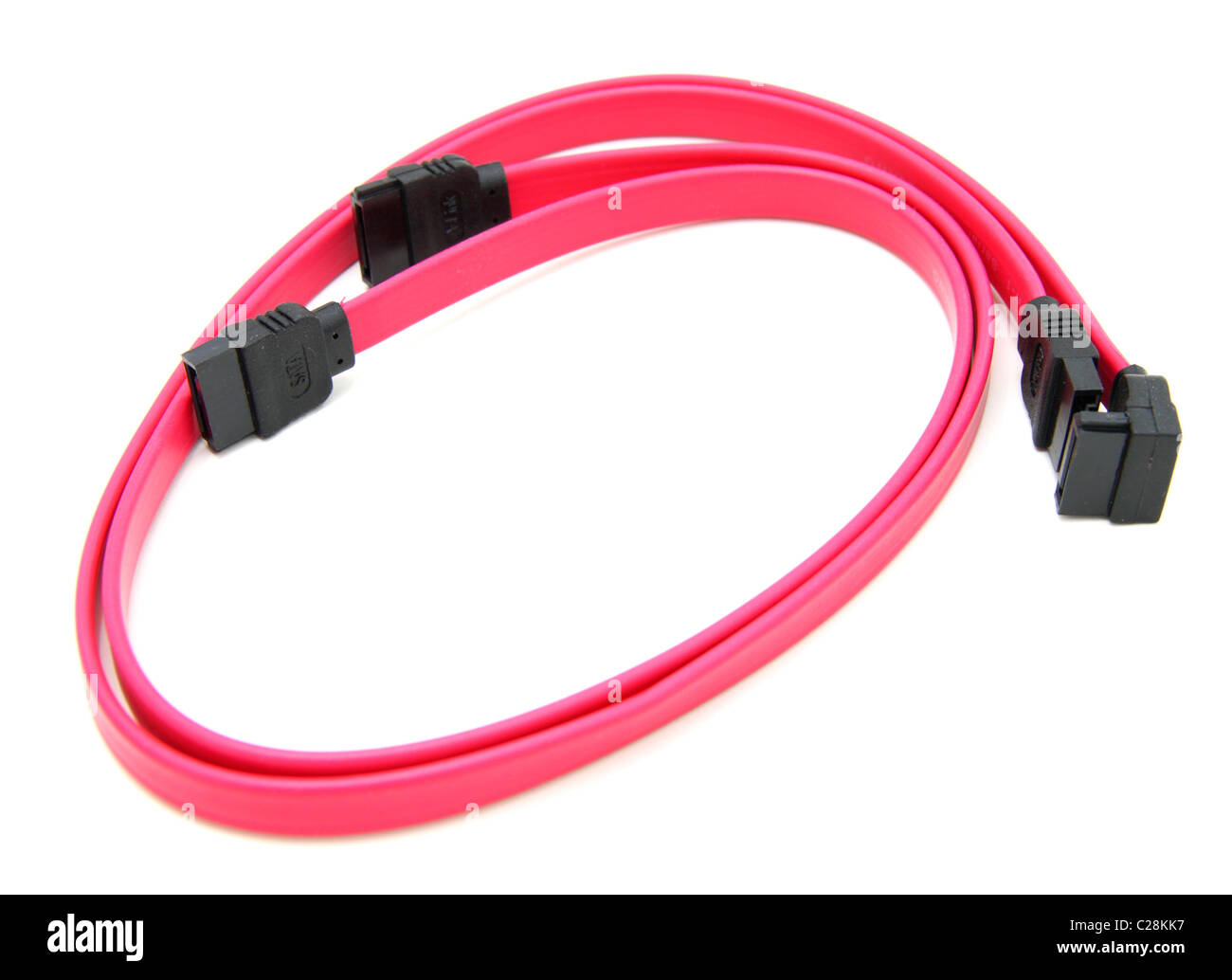 SerialATA cable. Isolated on white background Stock Photo Alamy