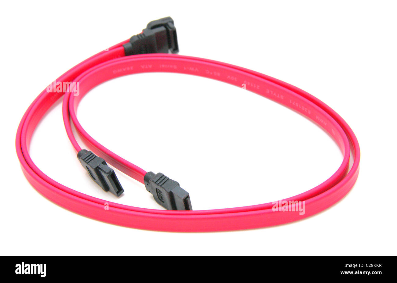 SerialATA cable. Isolated on white background Stock Photo Alamy