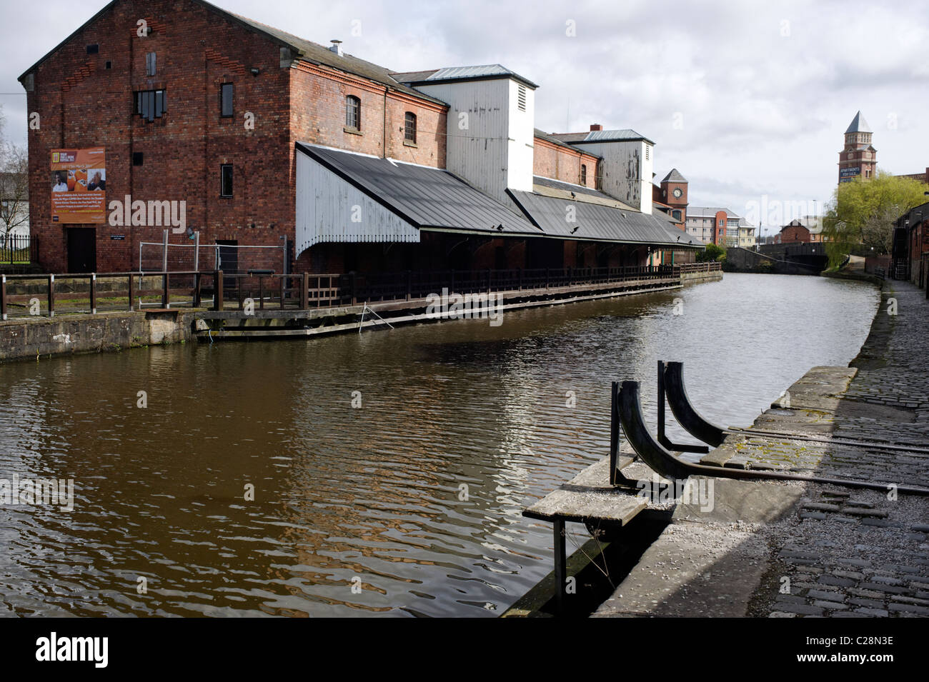 Wigan Pier on the LeedsLiverpool canal, Lancashire, England Stock
