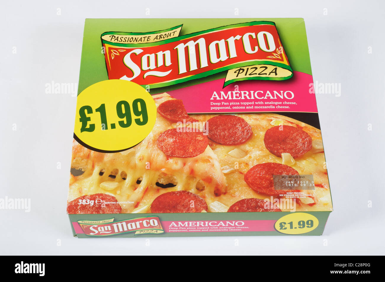 San Marco Americano pizza Stock Photo