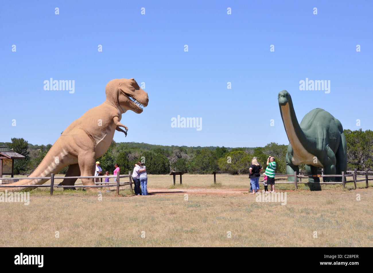 Dinosaur World museum, Glen Rose, Texas, USA Stock Photo Alamy