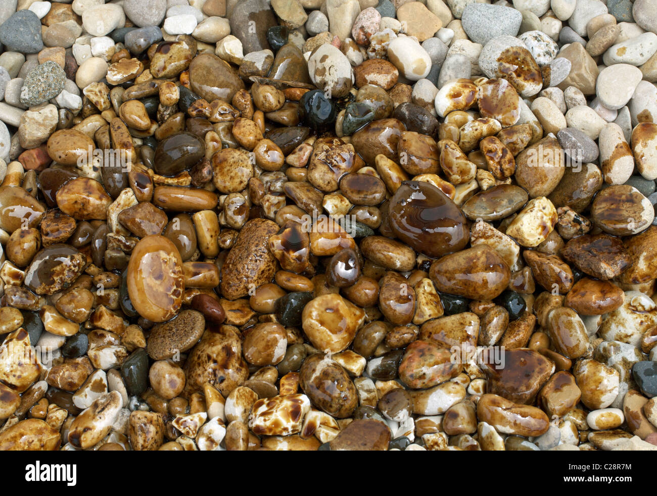 An oil spill pollutes some pristine rocks Stock Photo Alamy