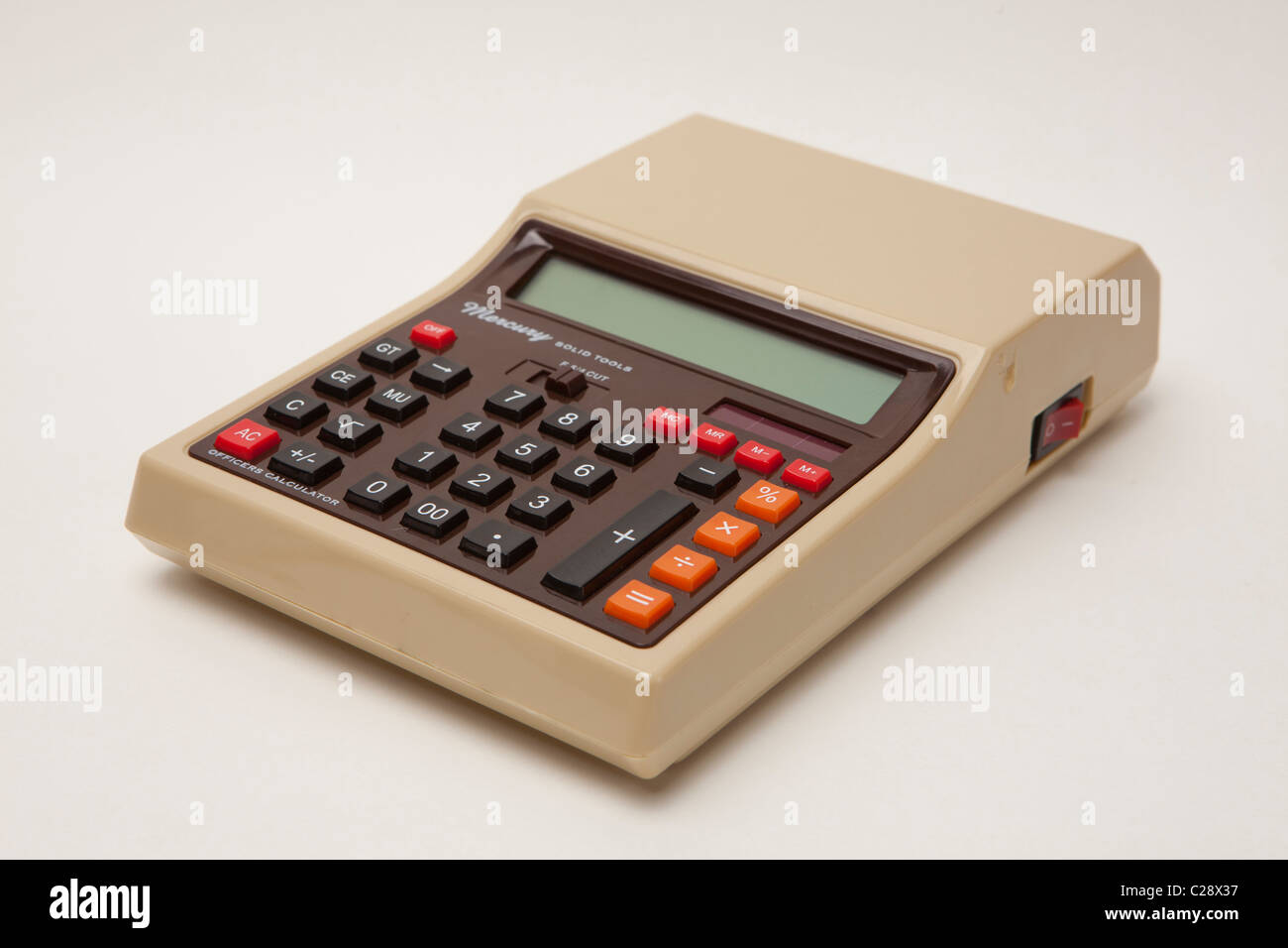 electronic calculator design like retro classic, South Korea Stock Photo