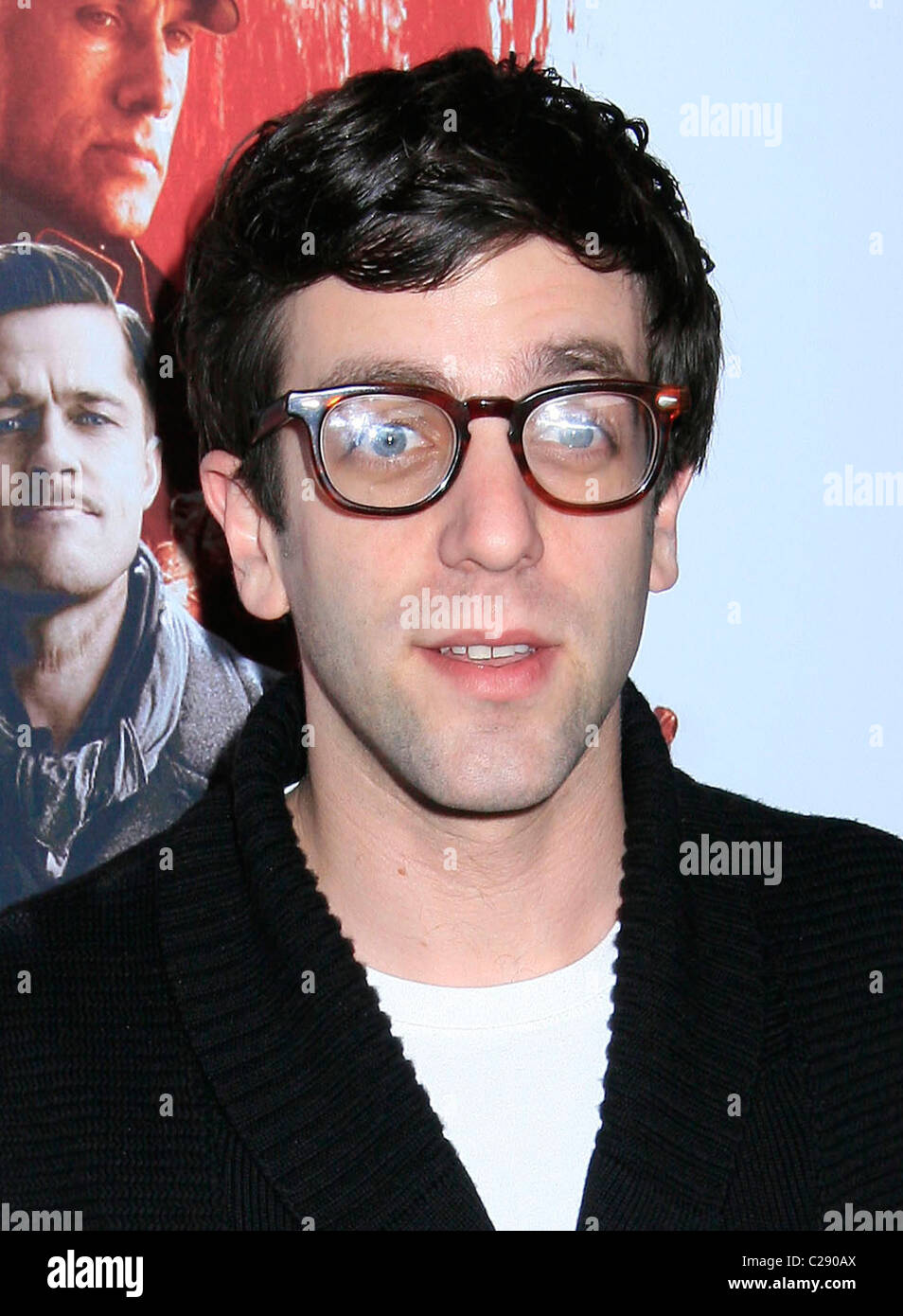 B.J. Novak "Inglourious Basterds" Blu-Ray And DVD Launch - Arrivals held at the New Beverly Cinema Los Angeles, California - Stock Photo