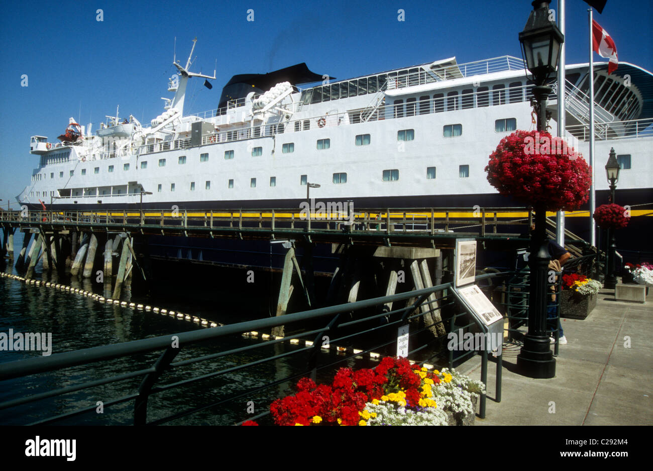 MV Columbia, ferry of the Alaska Marine Highway System at port in Bellingham Stock Photo