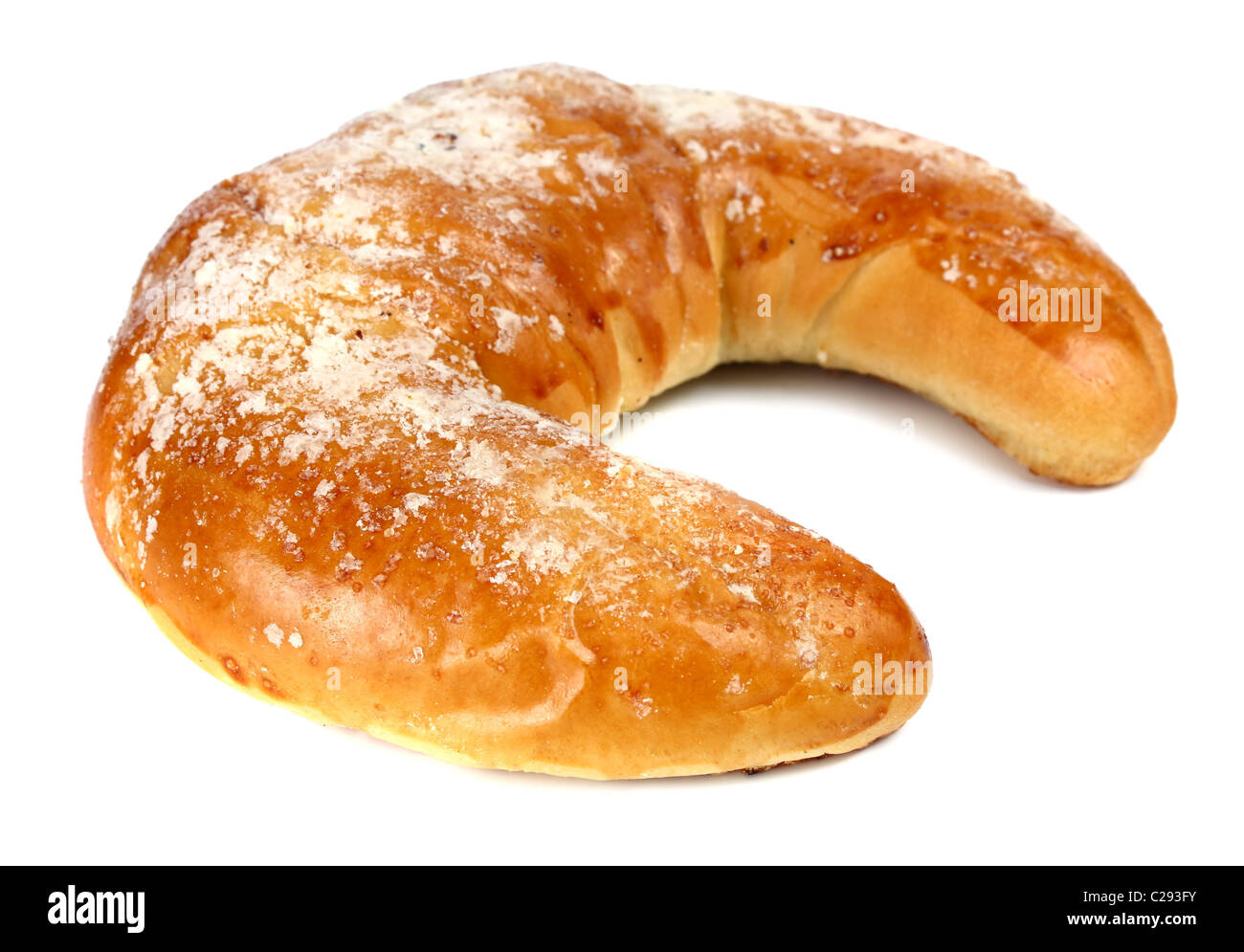 fresh croissant isolated on white background Stock Photo - Alamy