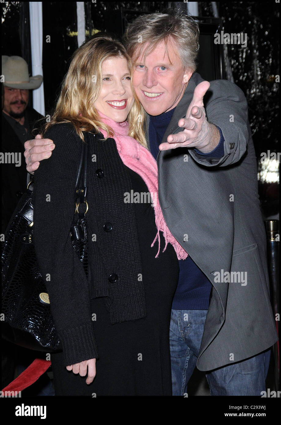 Gary Busey and pregnant girlfriend Stephanie arrives at the premiere of ...