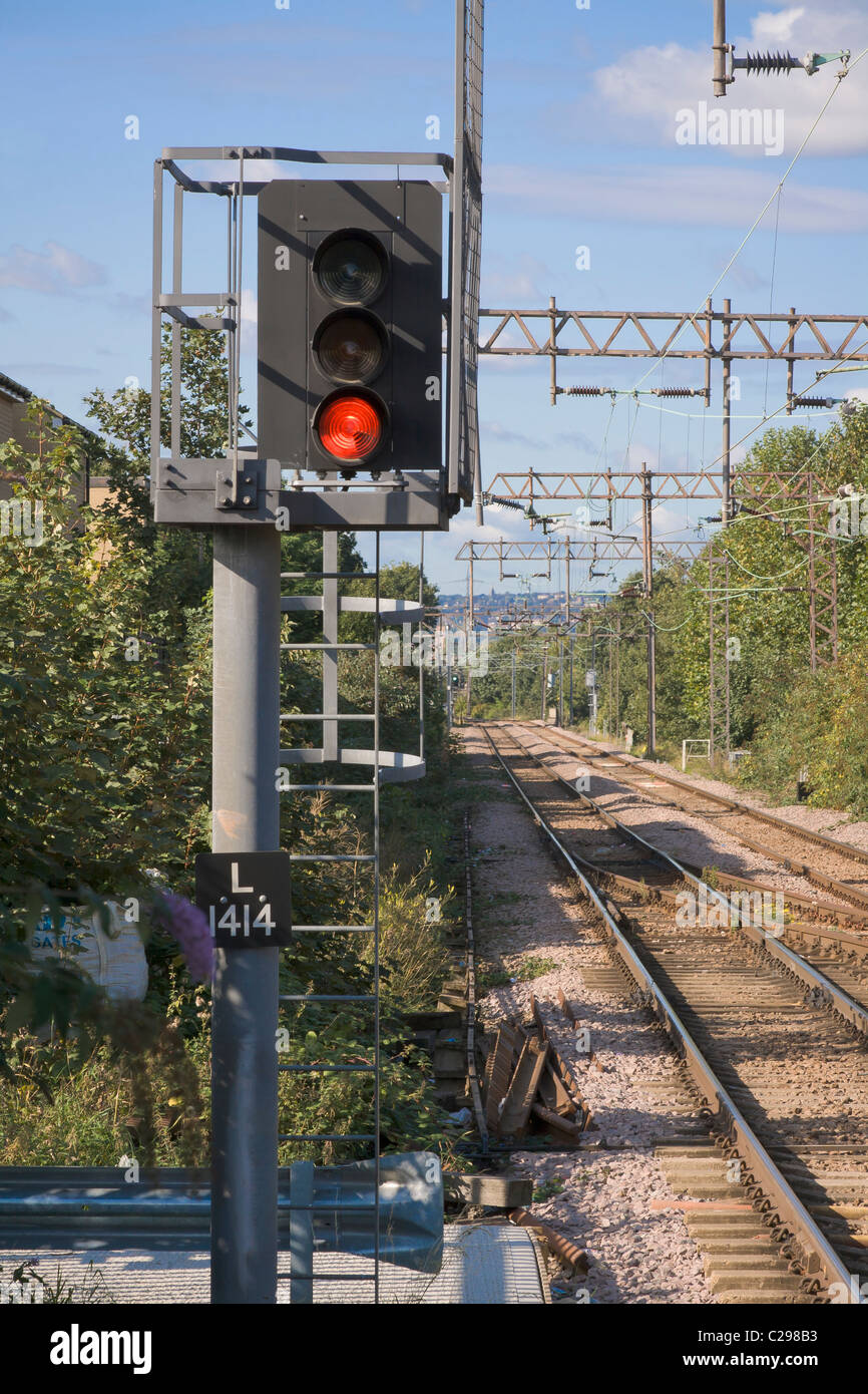 train signal lights