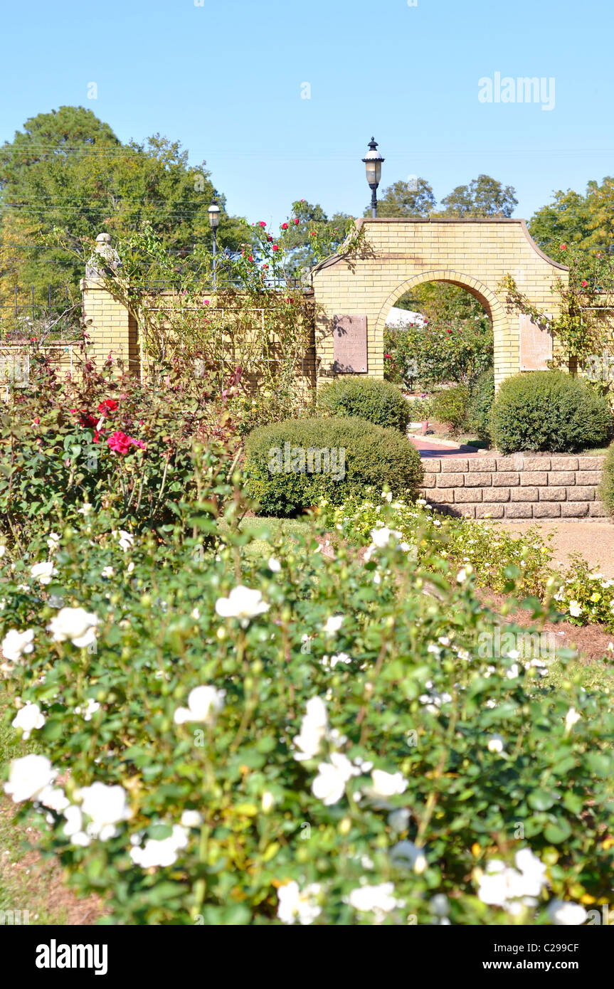 Rose Garden, Tyler, Texas largest rose garden in the US Stock Photo