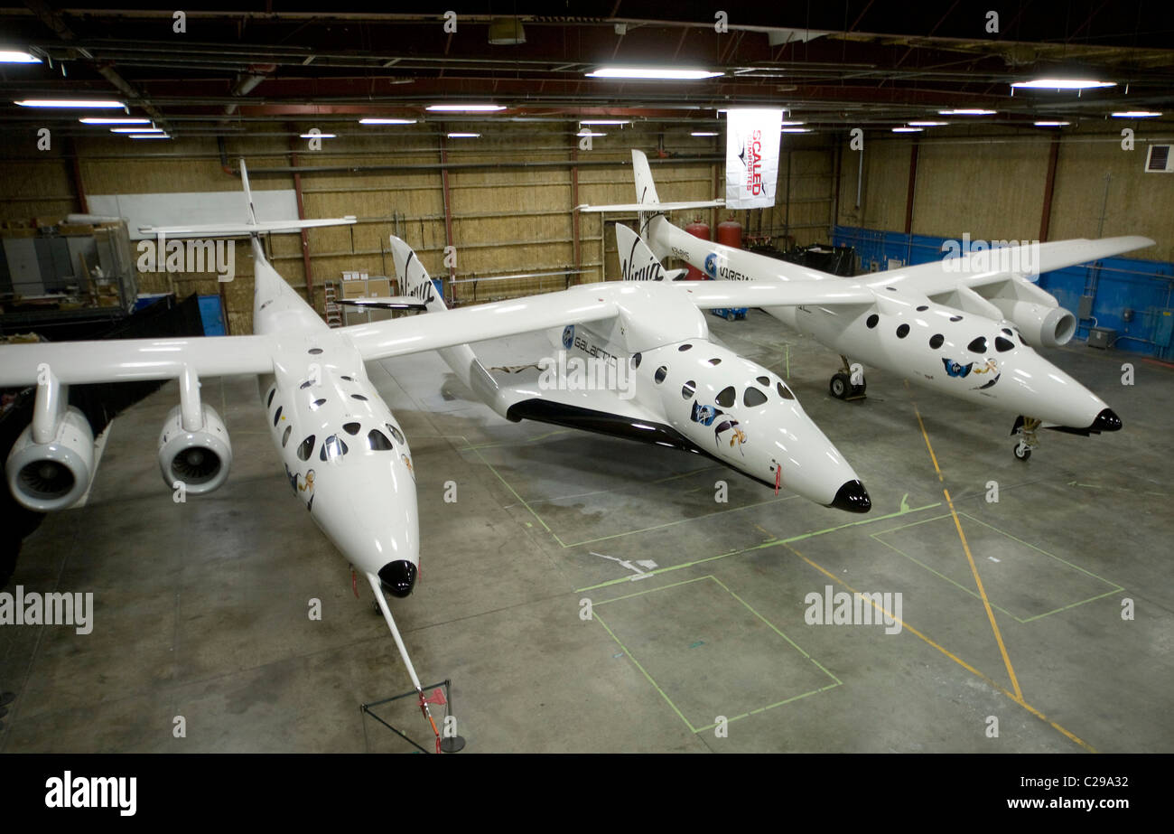 Virgin Galactic unveils SpaceShipTwo, the world's first commercial manned spaceship  Virgin Founder, Sir Richard Branson and Stock Photo