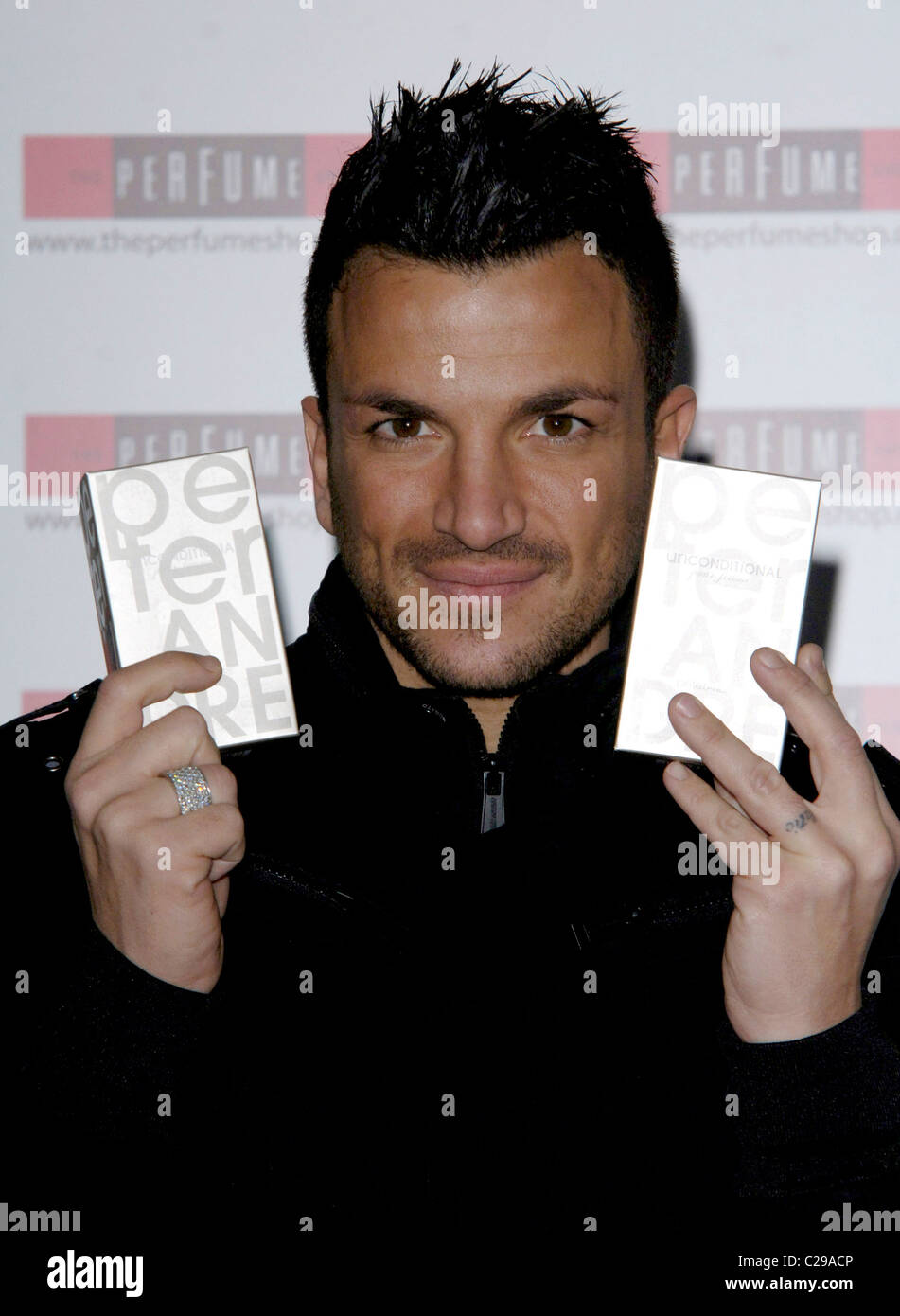 Peter Andre meets fans and signs boxes of his new aftershave at