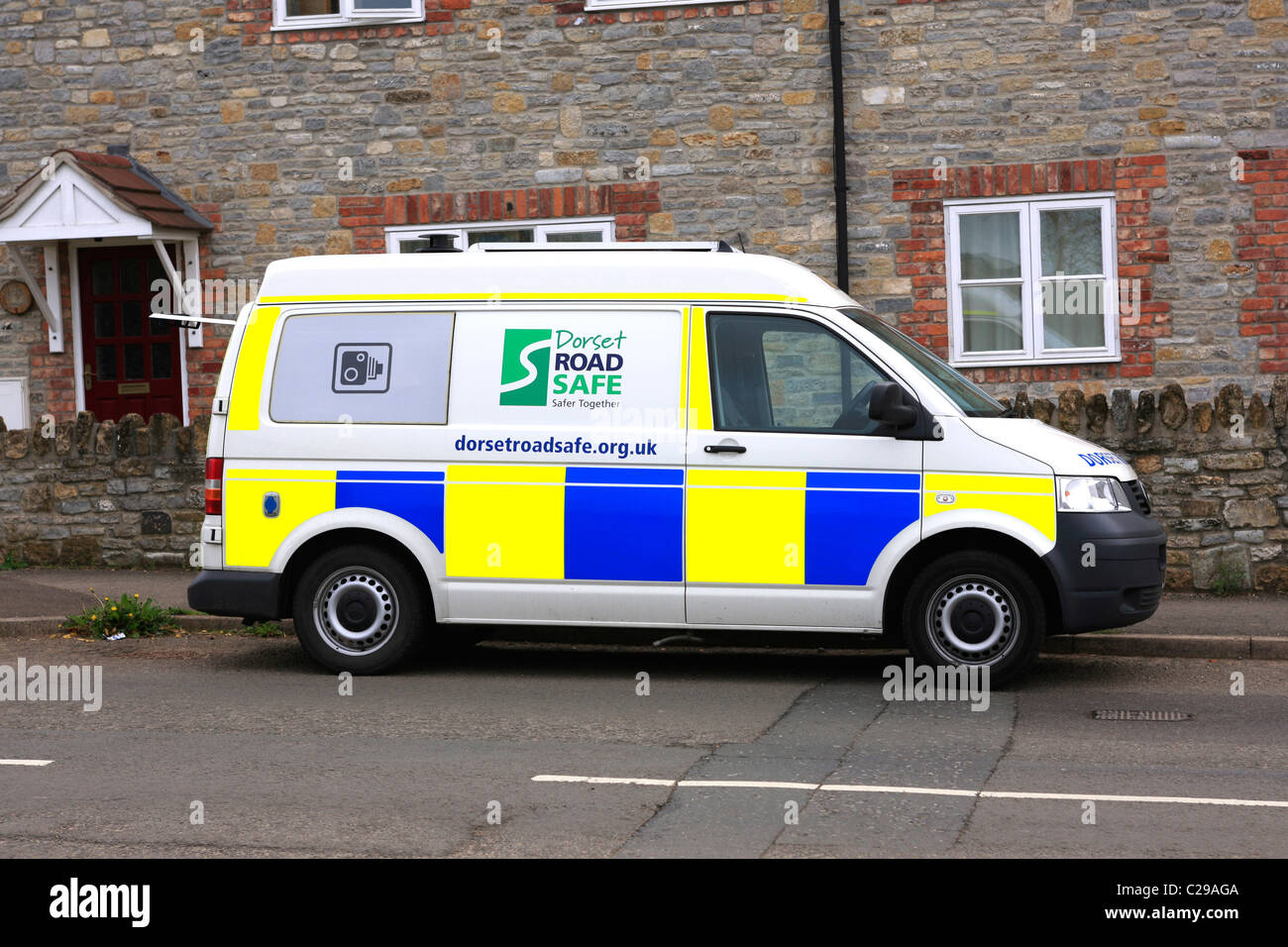 A Dorset Mobile Speed Camera Vehicle used for spot check on roads known for drivers who exceed the speed limits Stock Photo