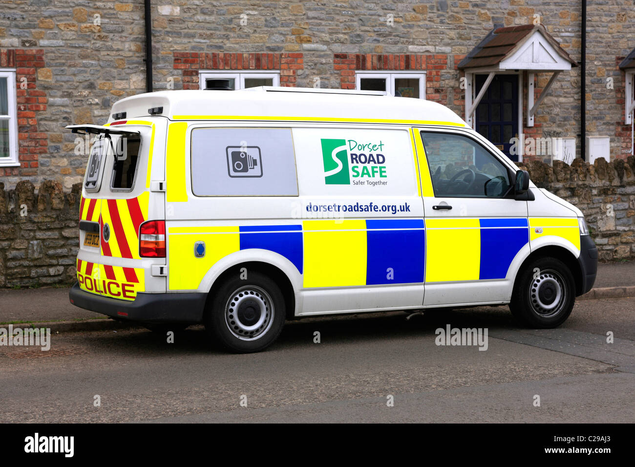 A Dorset Mobile Speed Camera Vehicle used for spot check on roads known for drivers who exceed the speed limits Stock Photo