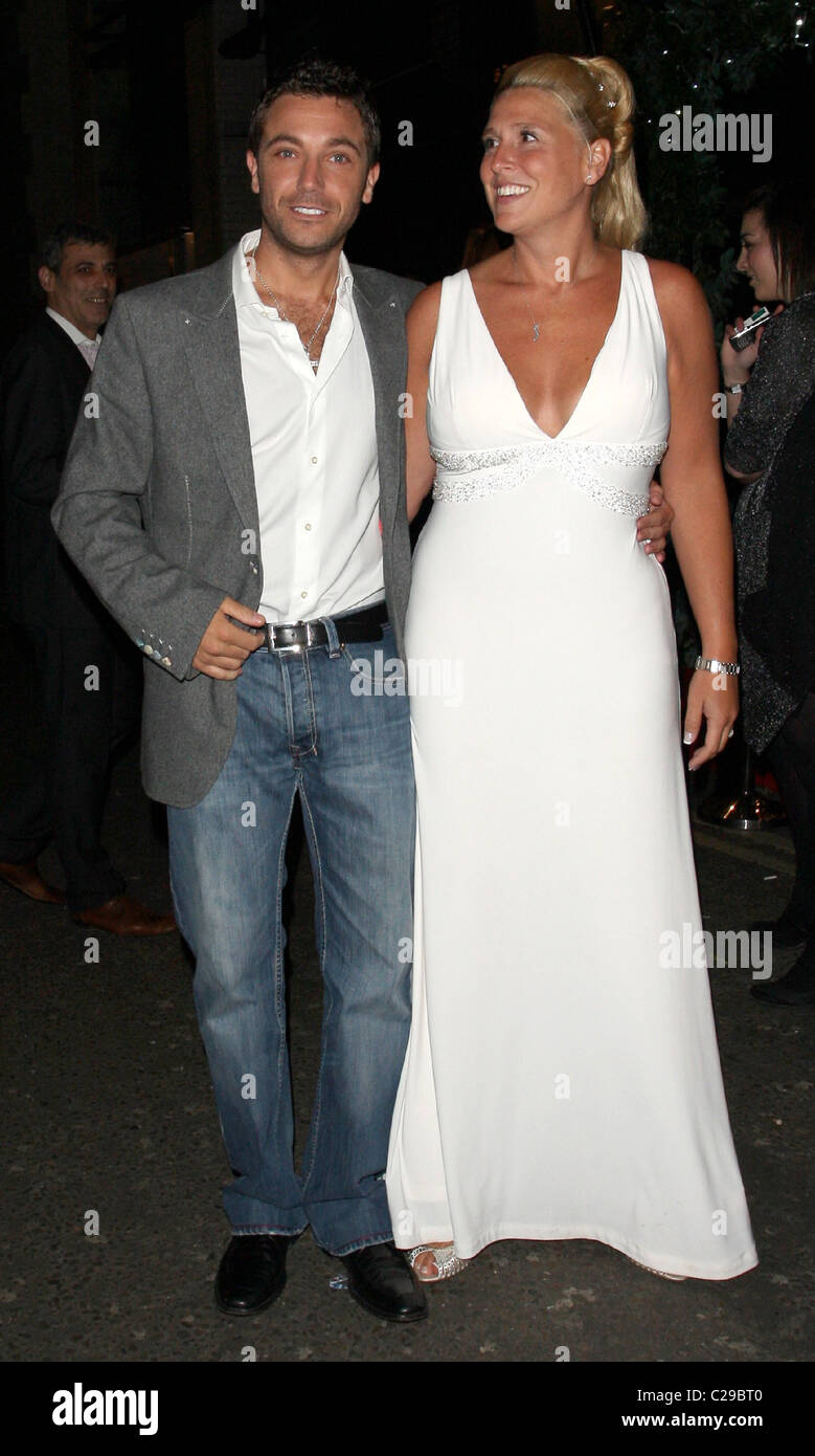 Gino D'Acampo with his wife Jessica This Morning 21st Birthday Party