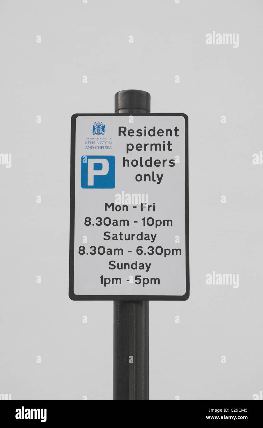 Resident parking permit hi-res stock photography and images - Alamy