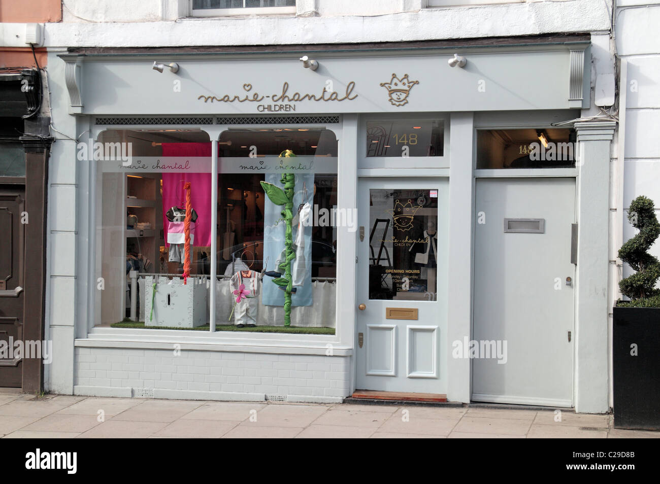 The Marie-Chantel children's clothing store on Walton Street, Kensington, London, SW3, UK. Stock Photo