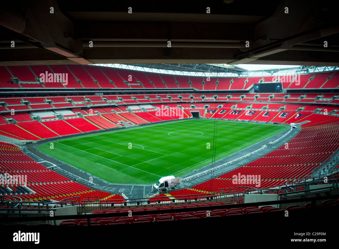 Wembley football stadium empty Stock Photo