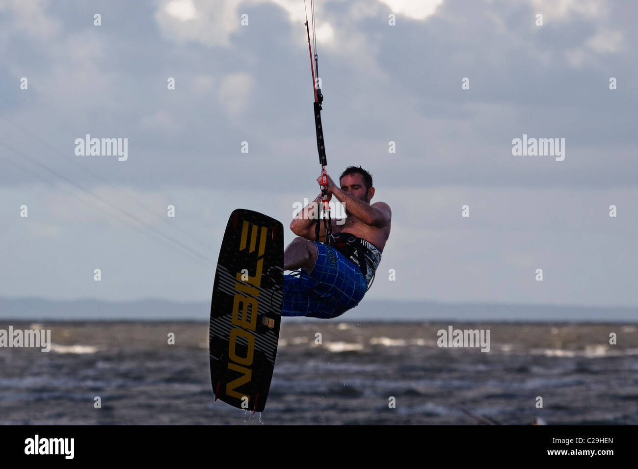 Kitesurfers at Brighton Stock Photo Alamy