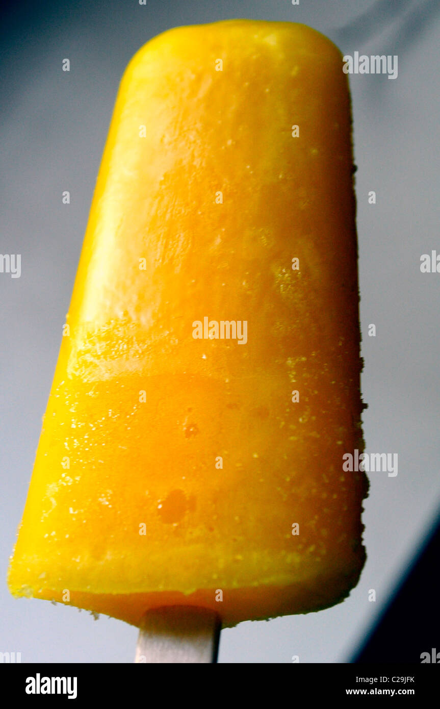 yellow candy ice cream Stock Photo Alamy