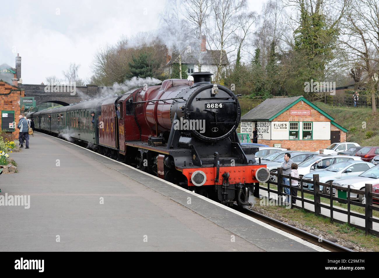 LMS Stanier Class 8F at rothley great central railway england uk Stock Photo