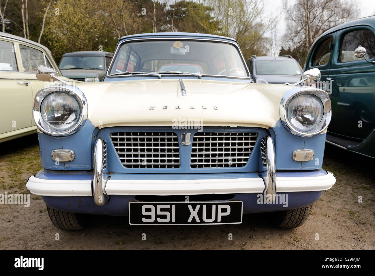 triumph herald 1200 classic car england uk Stock Photo