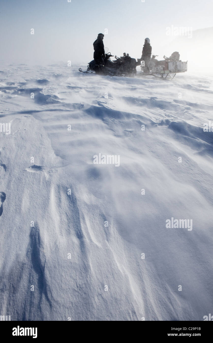 A wild winter storm in a barren mountain landscape Stock Photo - Alamy