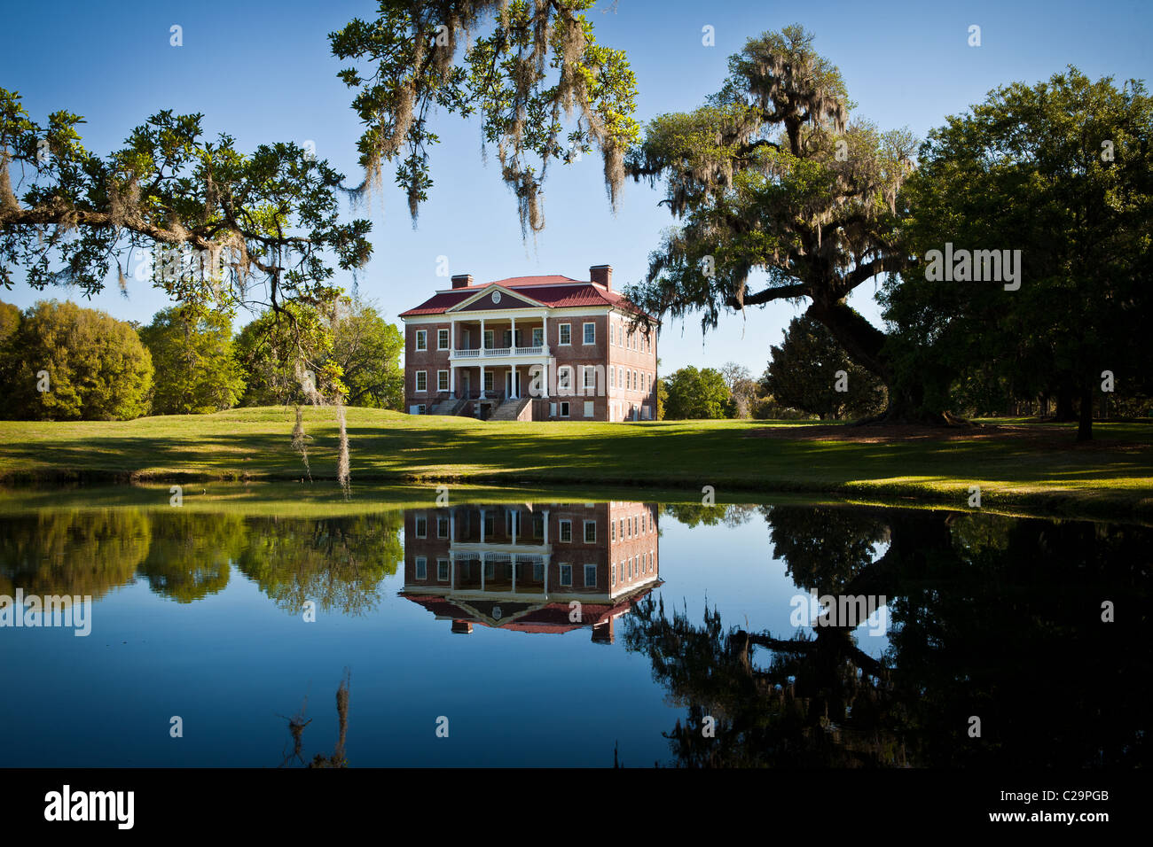 Drayton Hall Plantation in Charleston, SC. Palladian style estate built by John Drayton in 1738
