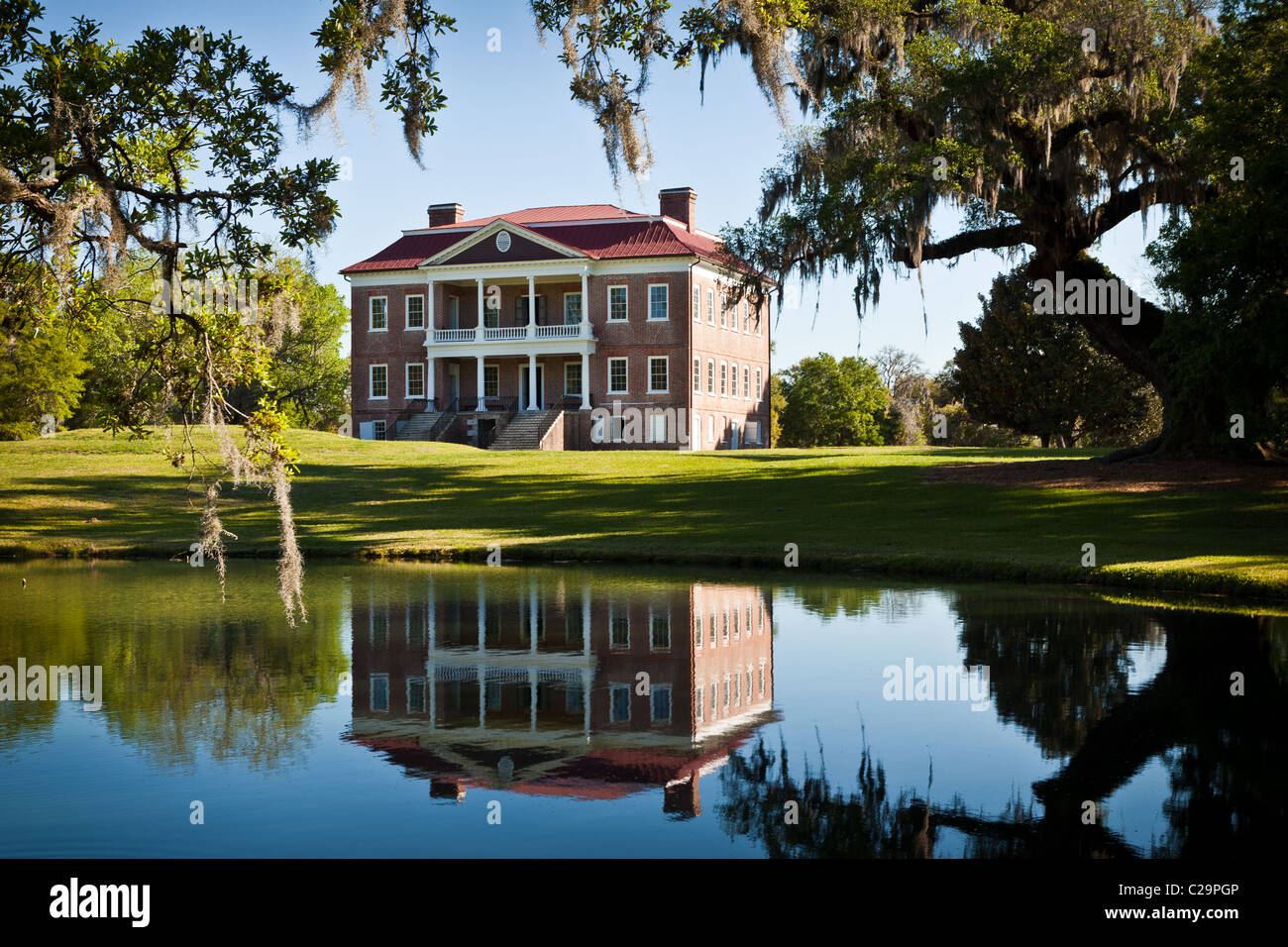 Drayton Hall Plantation in Charleston, SC. Palladian style estate built