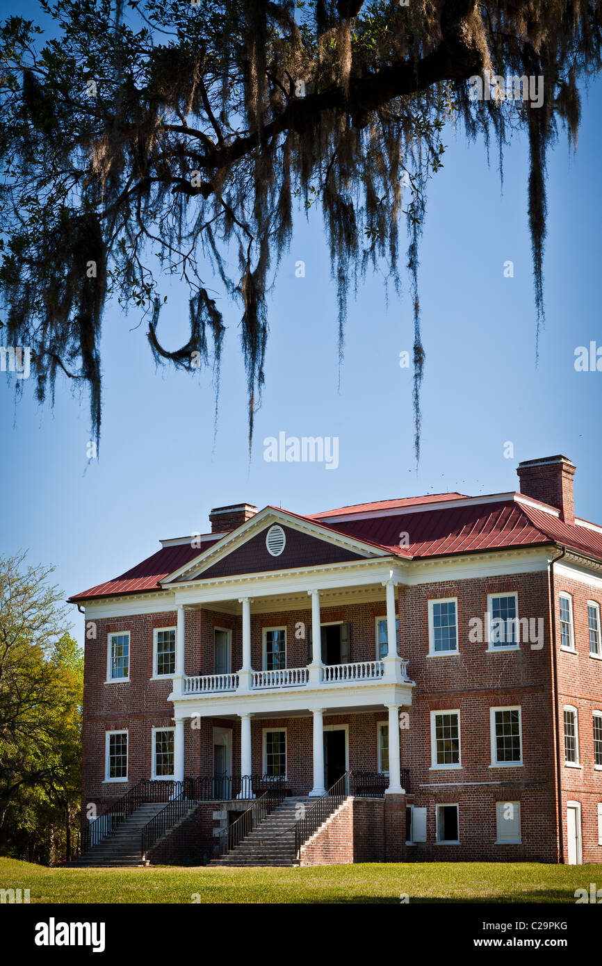 Drayton Hall Plantation in Charleston, SC. Palladian style estate built