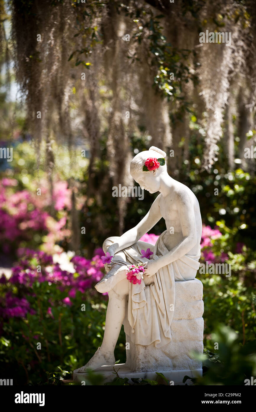 Garden statue wood nymph in hi-res stock photography and images - Alamy