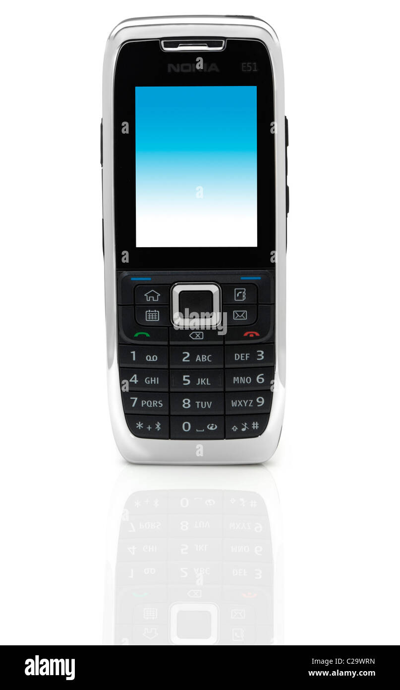 Nokia E51 mobile phone Stock Photo