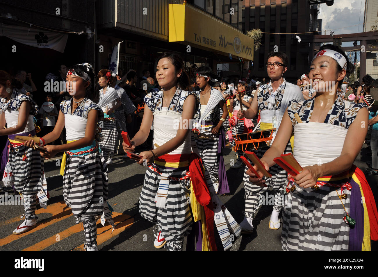 The Tenjin Matsuri festival in Osaka, Japan Stock Photo Alamy