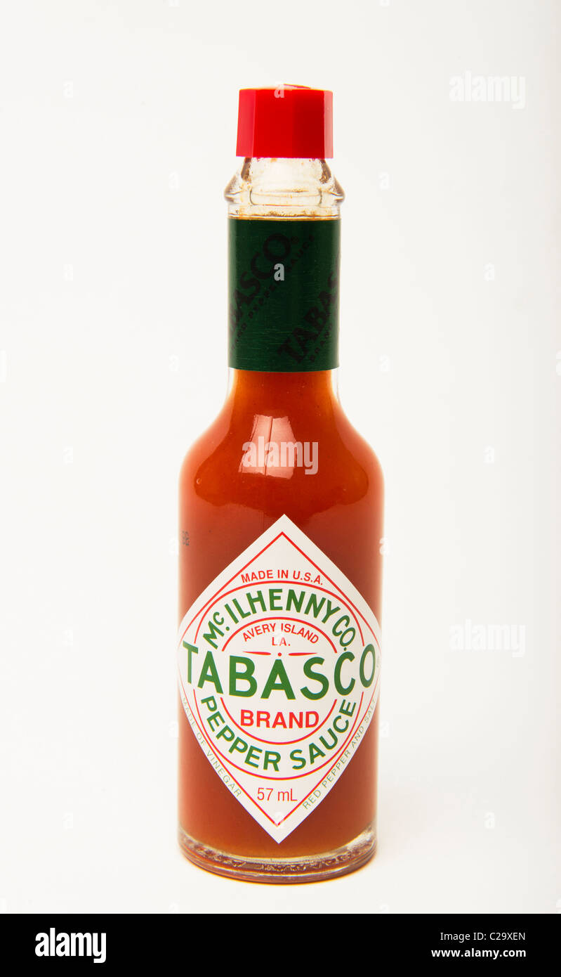 Tabasco pepper chilli sause Stock Photo