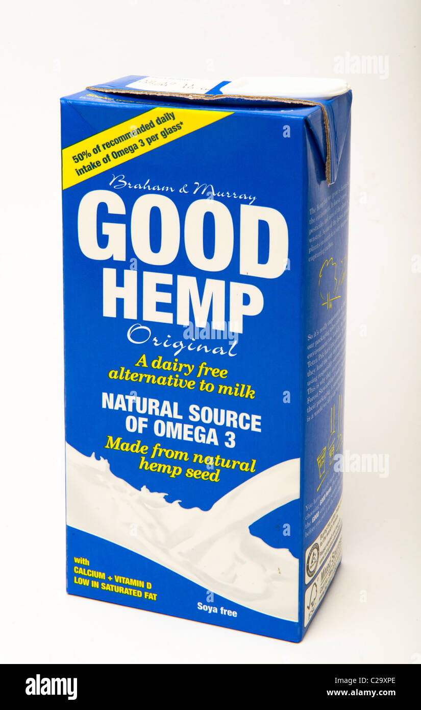 Hemp Milk 'alternative milk' Stock Photo
