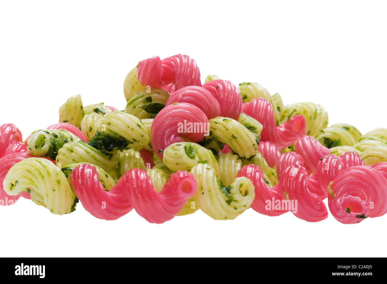 object on white food color pasta Stock Photo Alamy