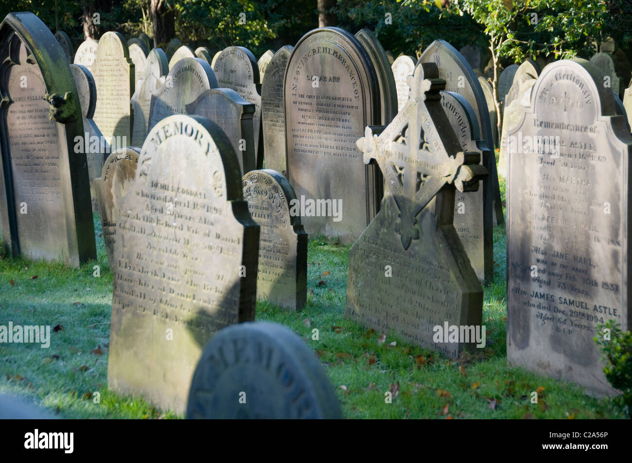 Christian graveyard, Cheshire Stock Photo - Alamy