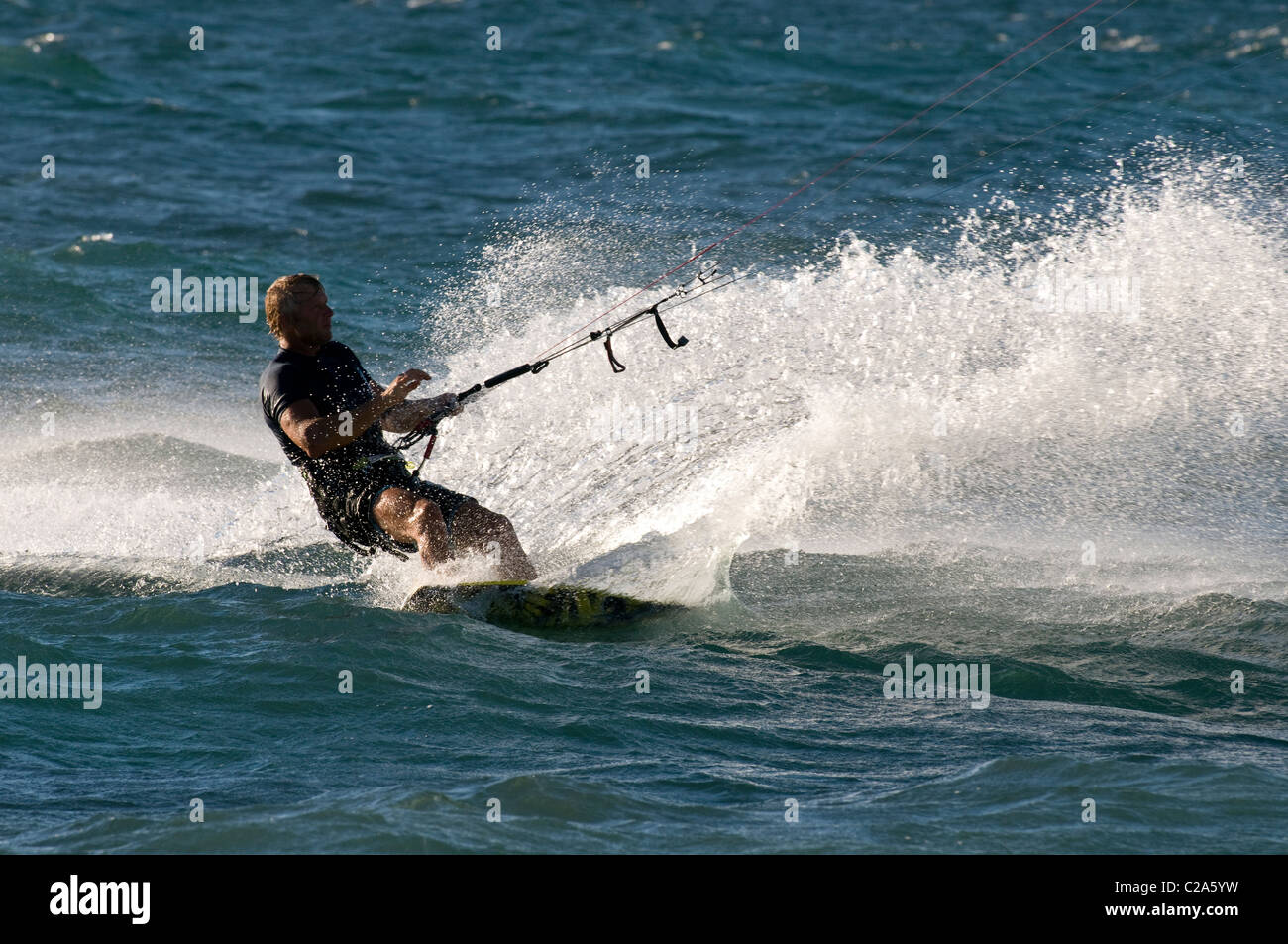 Kite surfer at Leighton Beach, Perth, Western Australia Stock Photo Alamy