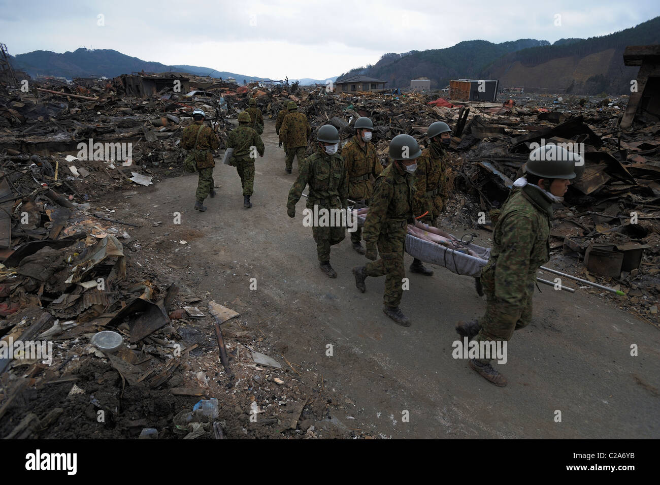 Japanese tsunami bodies