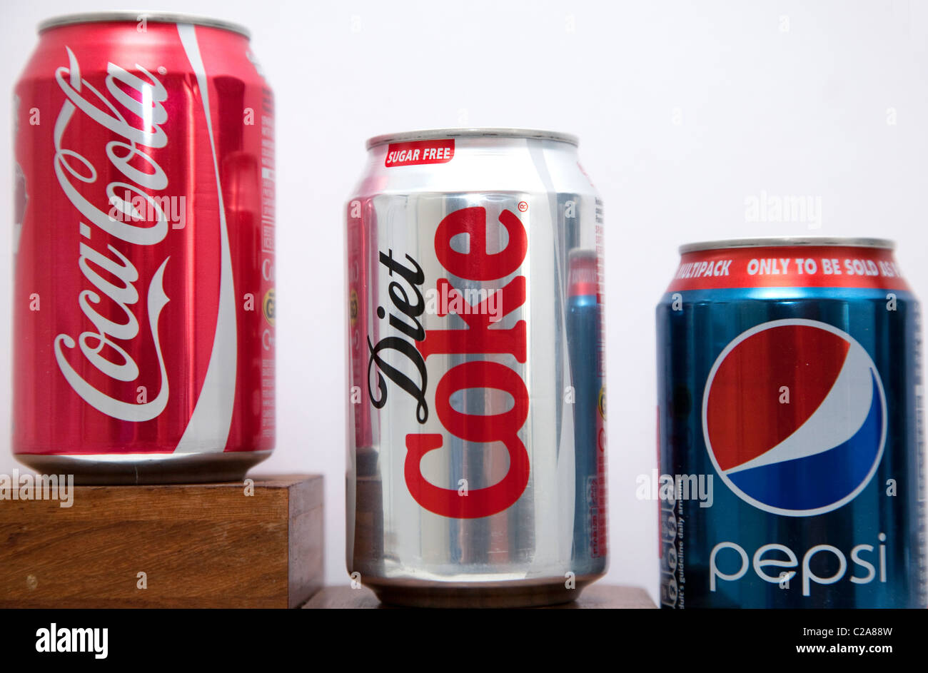 Pepsi falls to 3rd place behind Coca-Cola and Diet Coke in US sales for 1st time Stock Photo