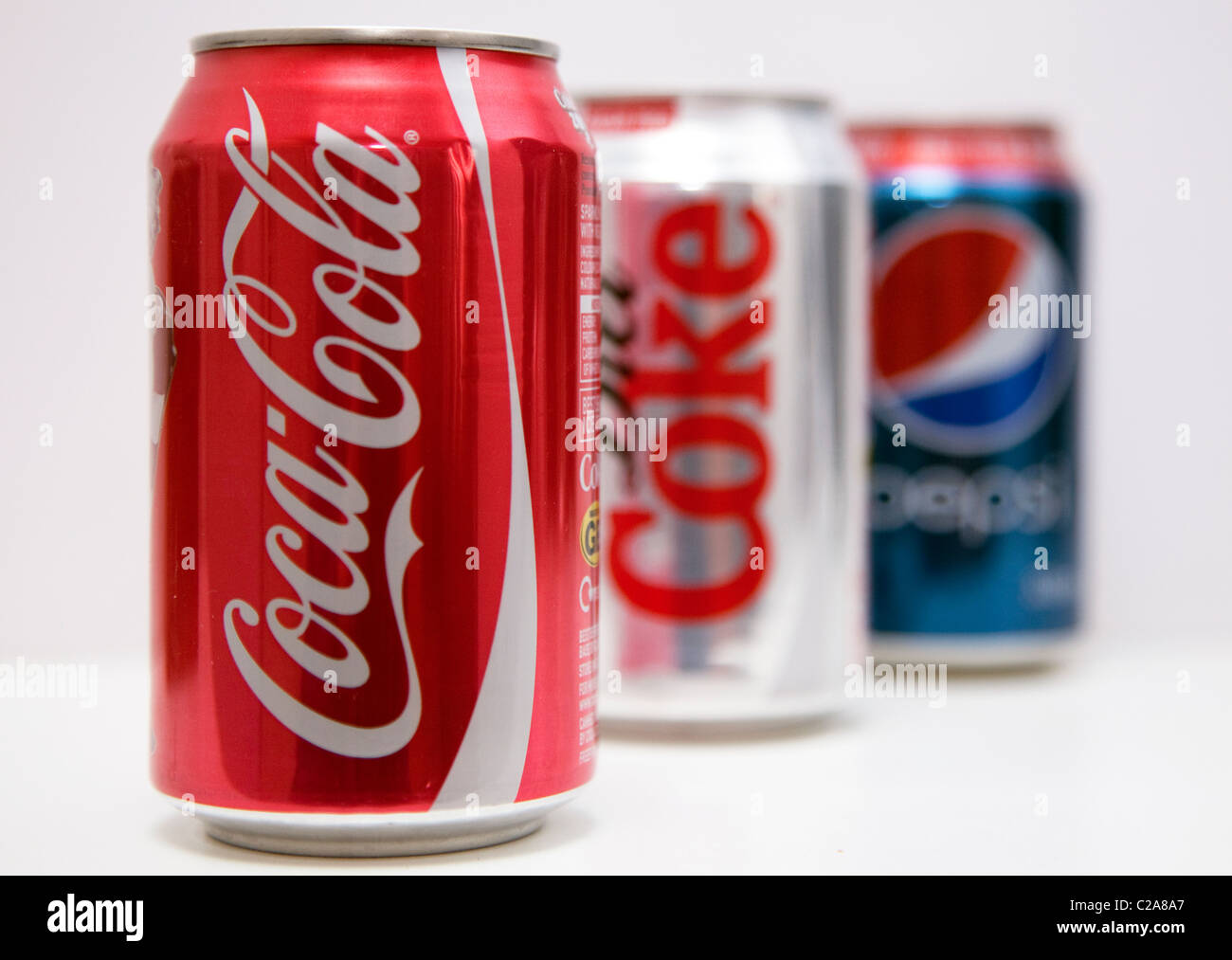 Pepsi falls to 3rd place behind Coca-Cola and Diet Coke in US sales for 1st time Stock Photo