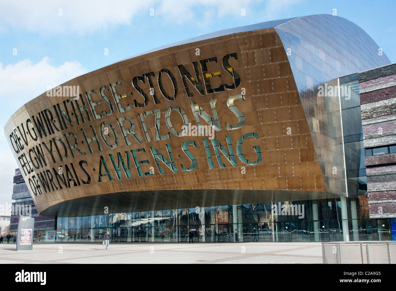 The Millennium Centre  in Cardiff Wales designed by Richard Rogers Stock Photo