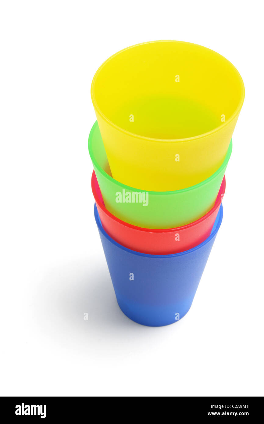 Stack of Plastic Cups Stock Photo Alamy