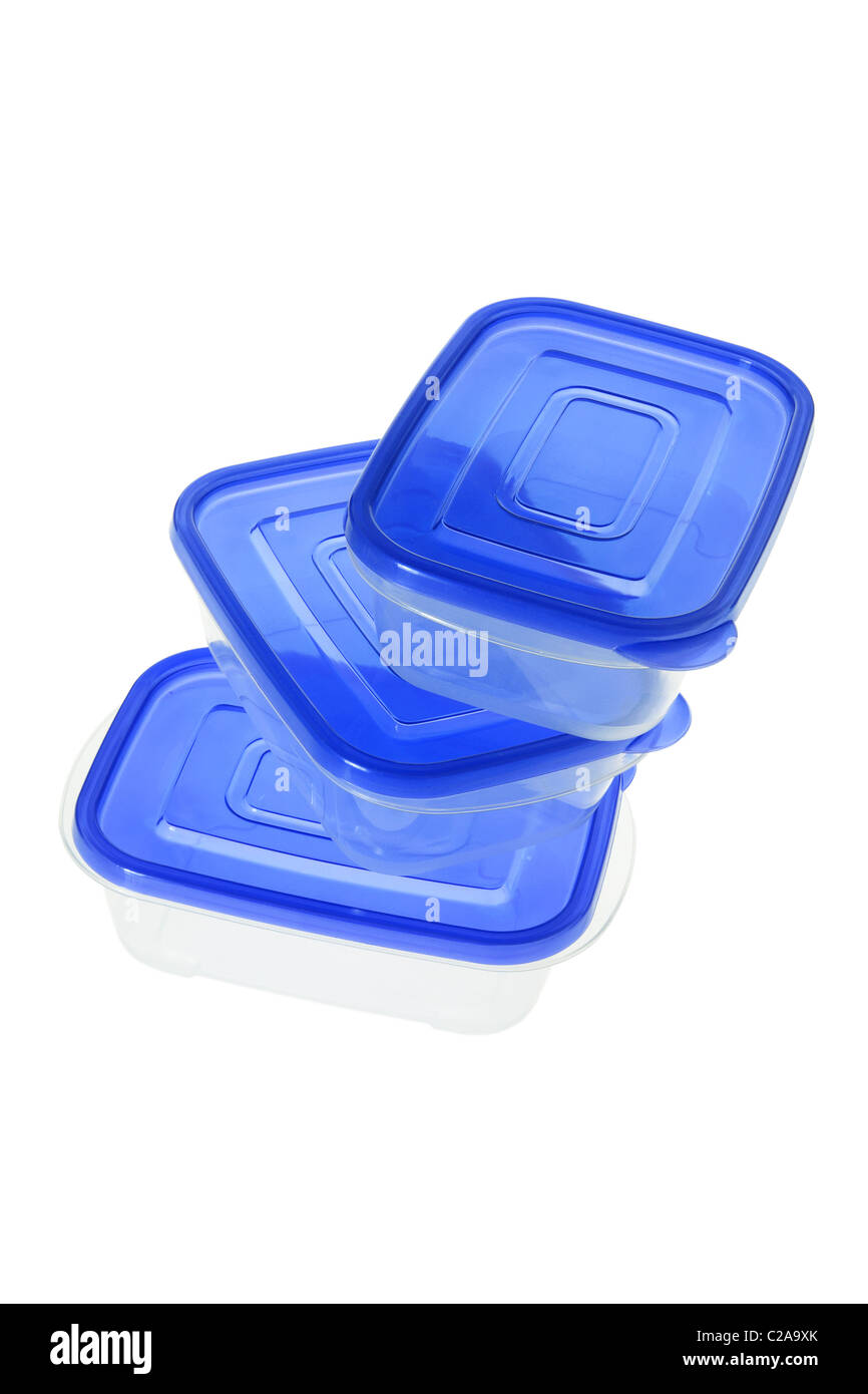 Stack of Plastic Containers Stock Photo Alamy