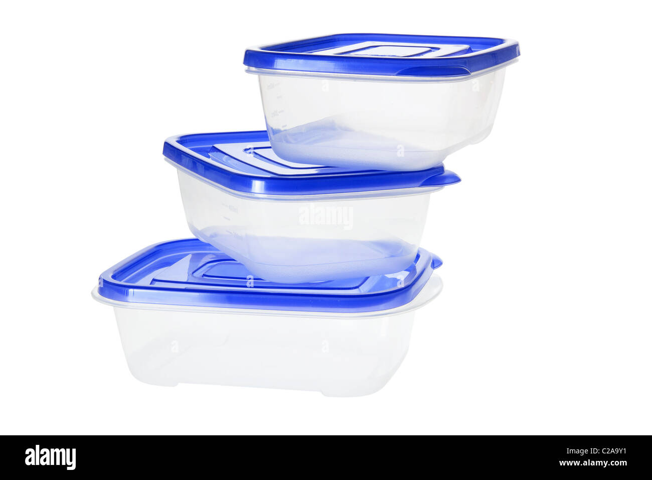 Stack of Plastic Containers Stock Photo Alamy