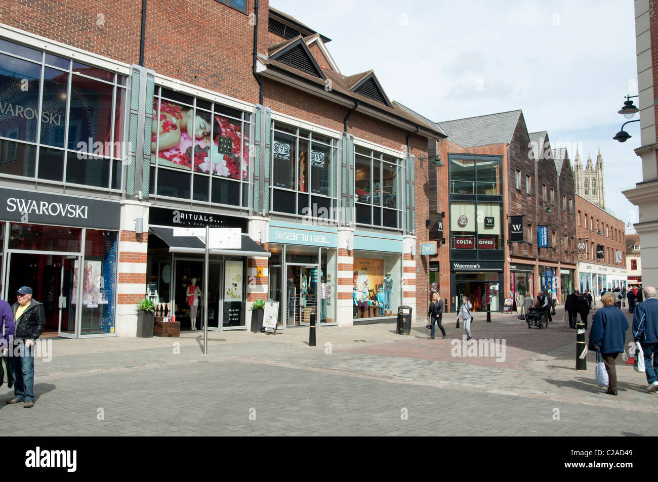 Rose Square Whitefriars shopping center Canterbury City Kent England