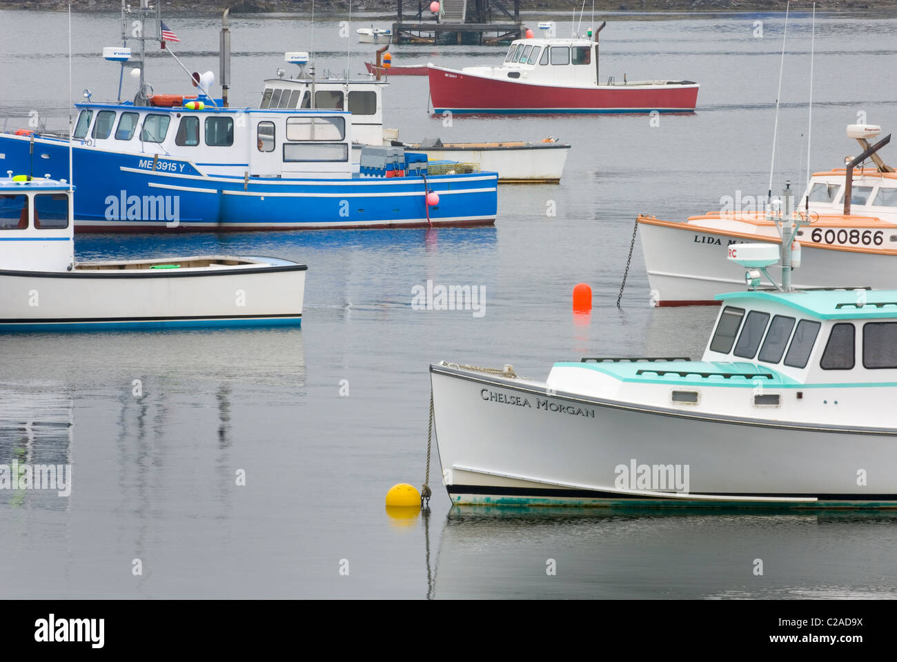 Maine lobster boat tourist hires stock photography and images Alamy