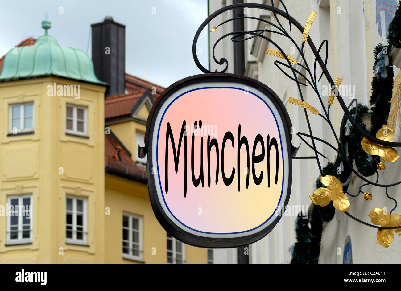beer house Munich. Bavaria. Germany Stock Photo Alamy